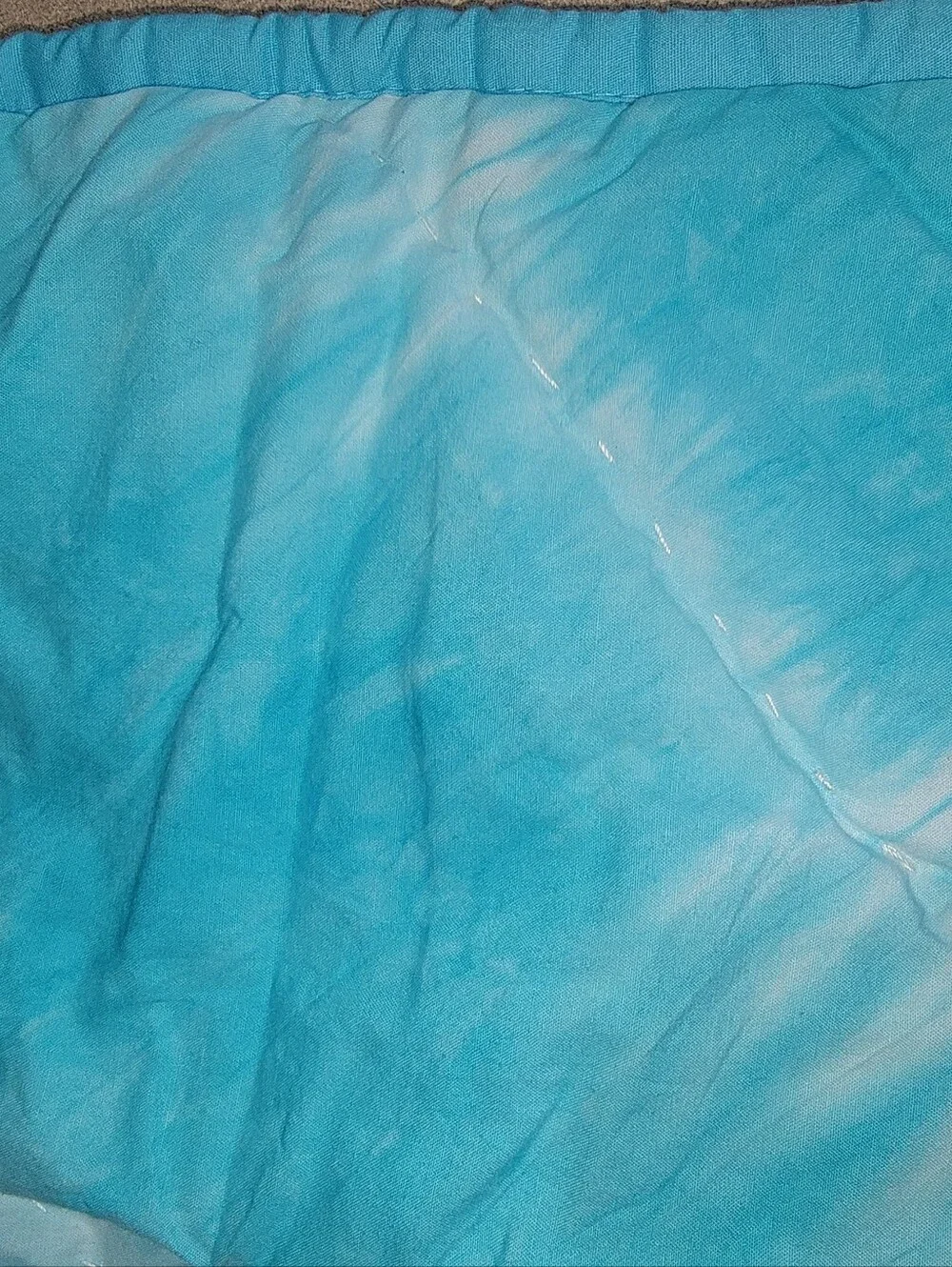 Pottery Barn Teen Turquoise Tie-Dye Quilted Comforter Set Cotton Twin Size